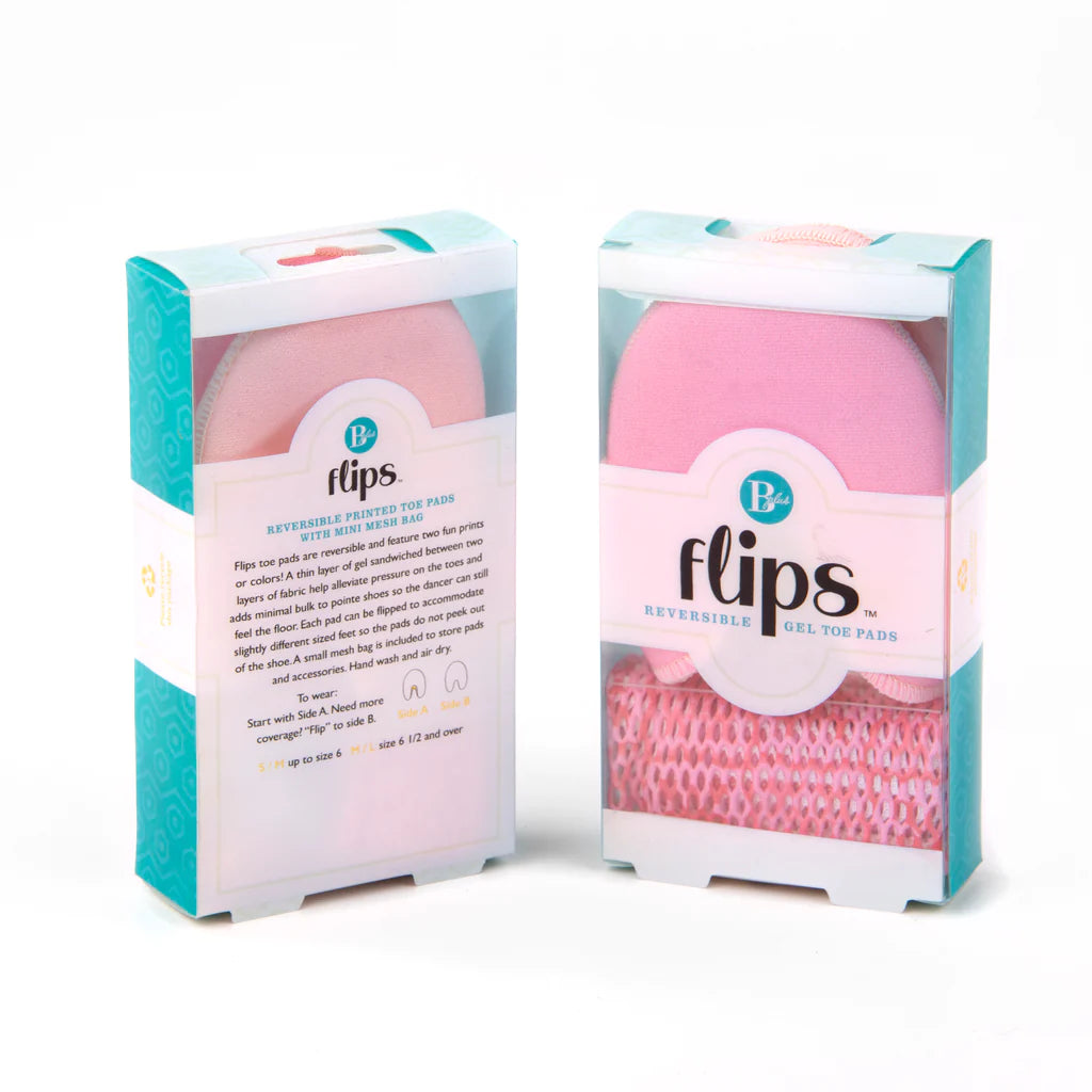 B Plus | Flips Toe Pads | Pink + Peach