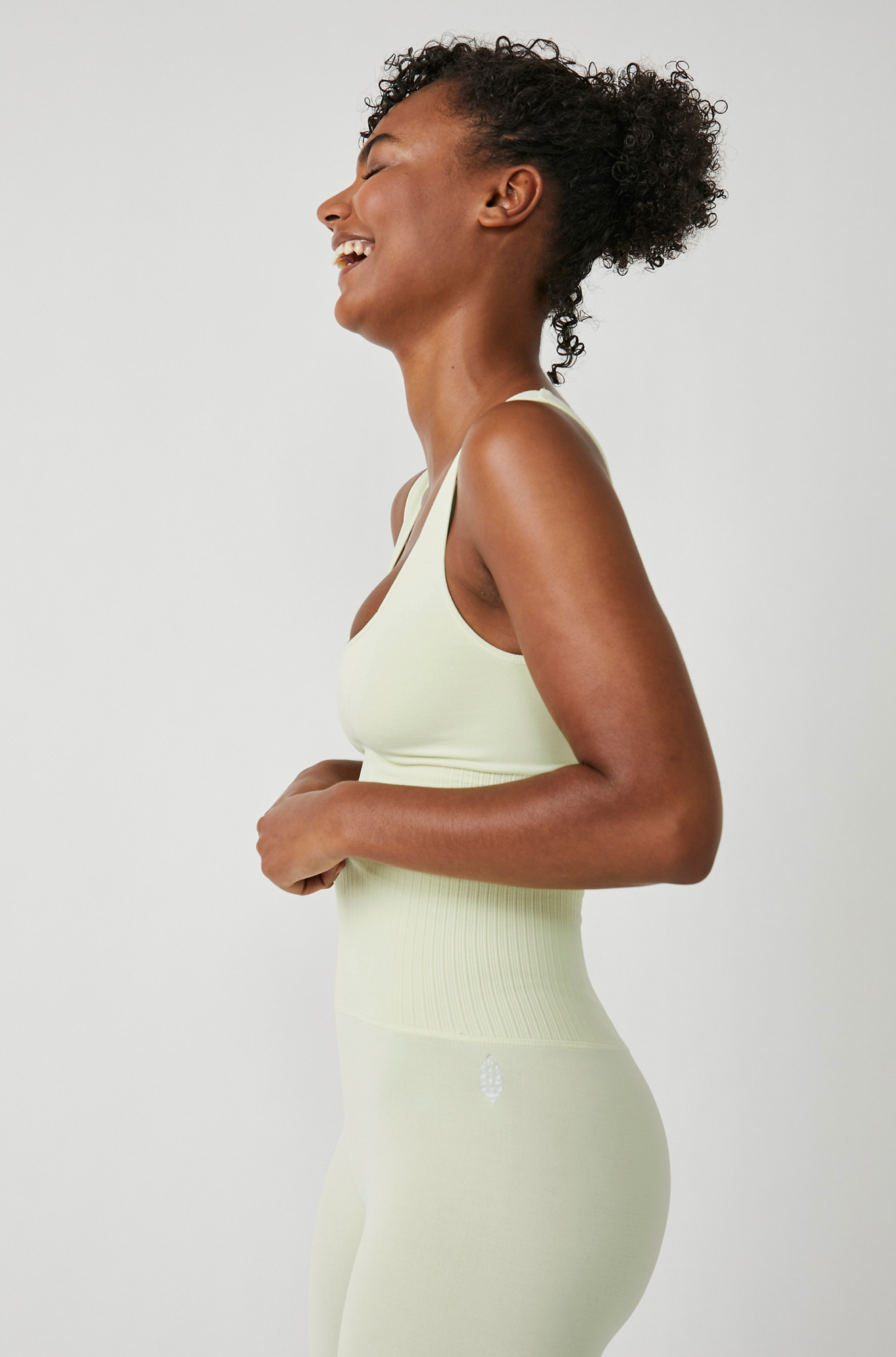 Free People Movement | Square Neck Good Karma Bra | Whipped Lime