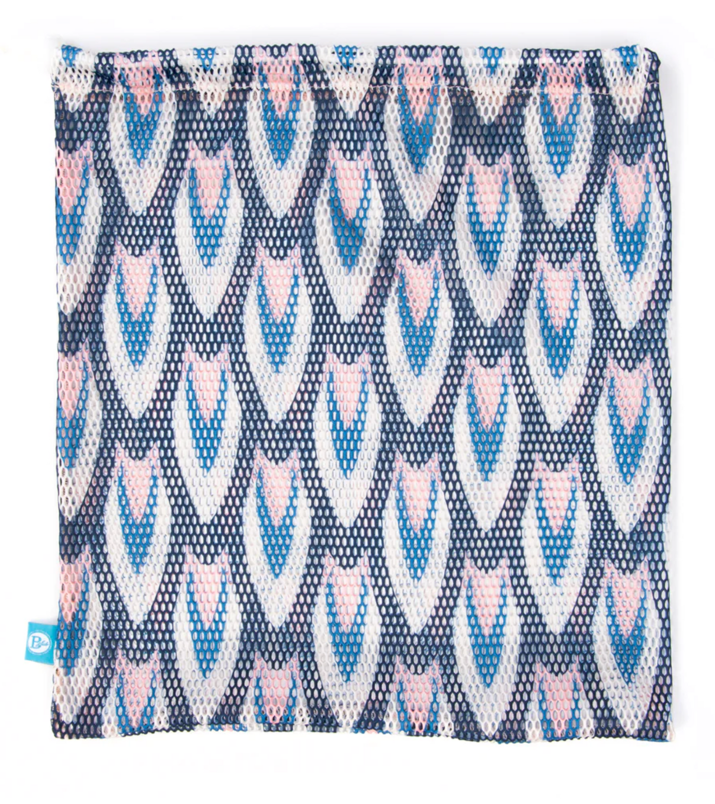 B Plus | Printed Mesh Bag | Navy + Light Pink