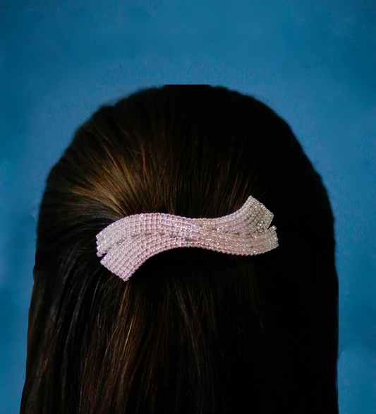 Go Girl | Crystal Ice Wave Barrette