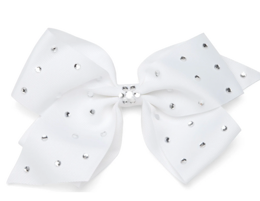 Go Girl | 8" Rhinestone Grosgrain Bow