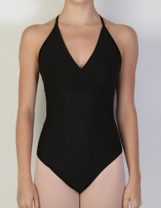 Bullet Pointe | X Front Front Leotard | Black