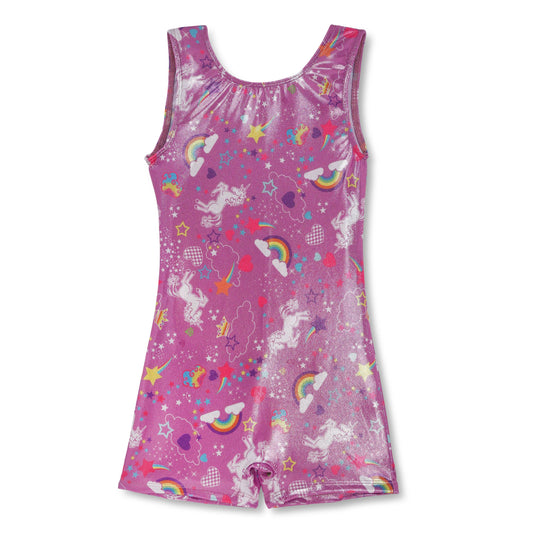 Girl Power Sport | Lavender Unicorn Shimmer Biketard