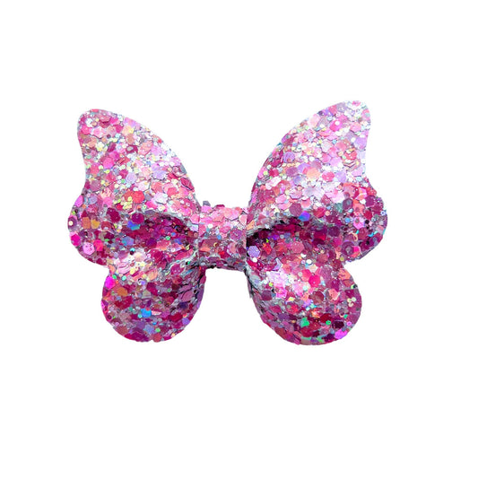 Lucky Dancewear | Lilac Sparkle Glitter Butterfly Bow