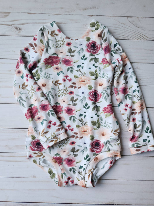 Small Blessings | Long Sleeve Leotard | Blushing Blooms