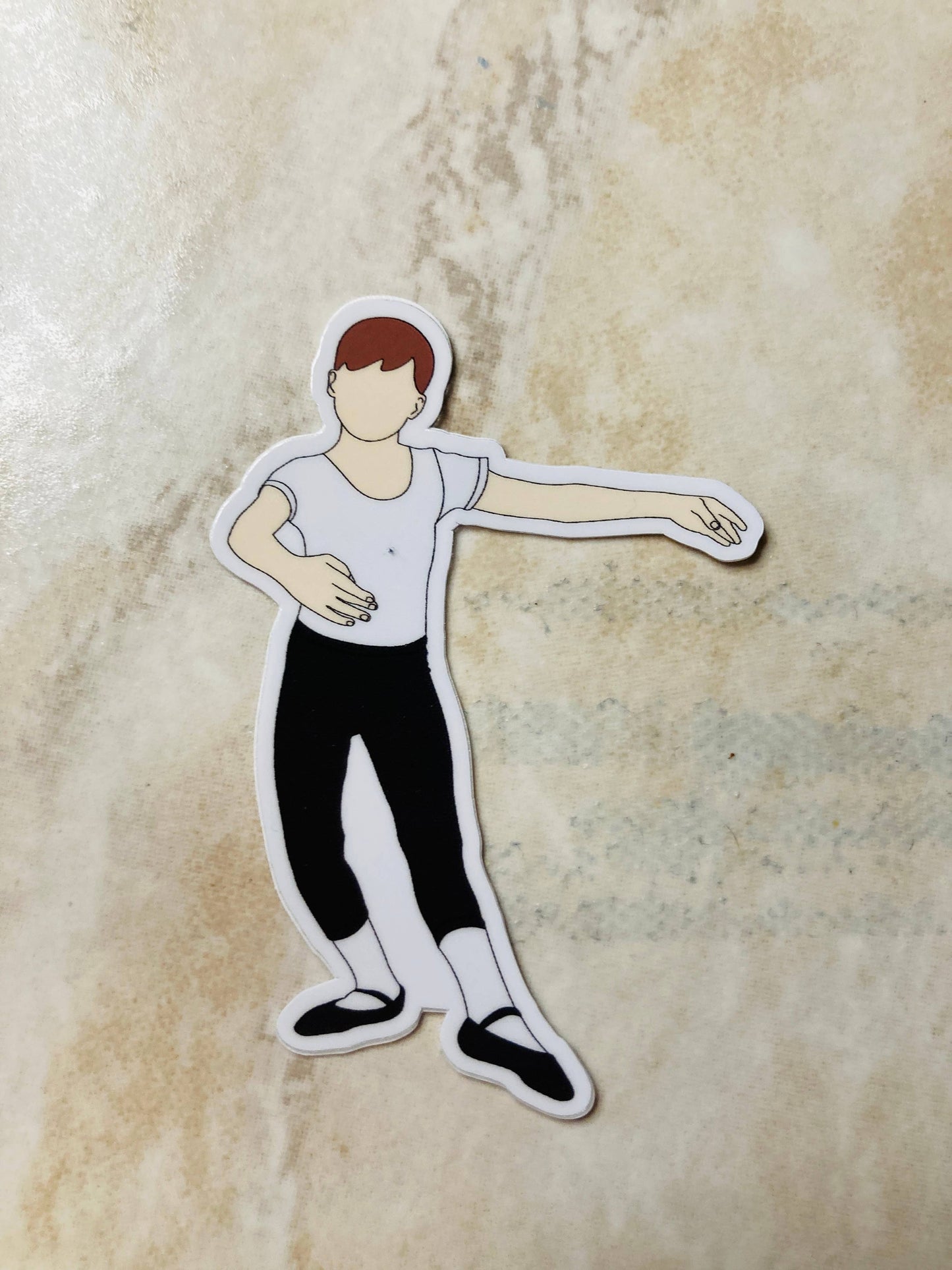 Denali & Co | Boy Ballet Dancer Silhouette Dance Vinyl Sticker