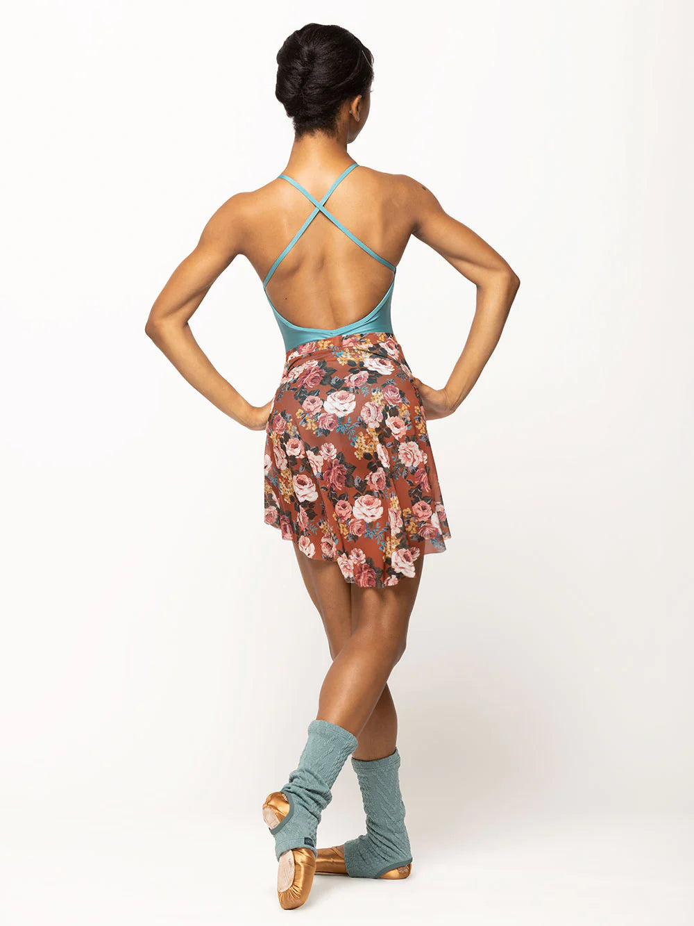 Elevé Dancewear | Mid High-Low Wrap Skirt | Picante Mesh