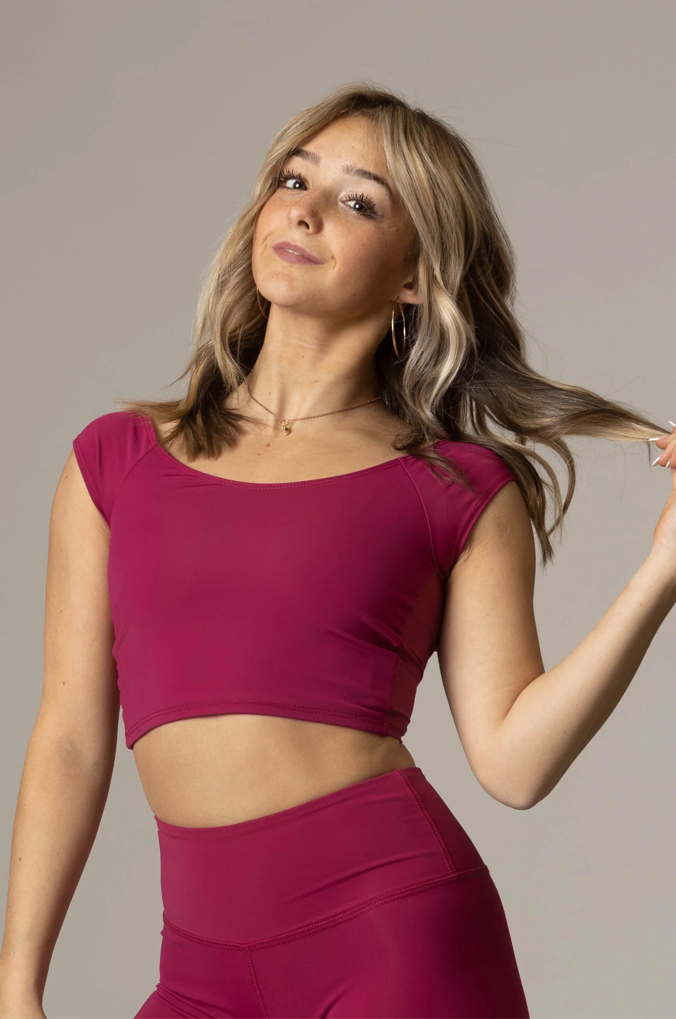 Tiger Friday | Hepburn Crop Top | Raspberry