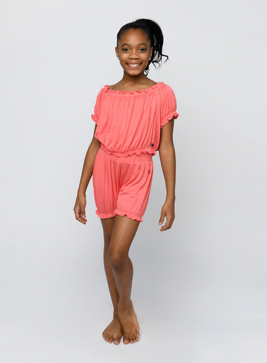 Sugar and Bruno | Children's Maryann Top | Coral