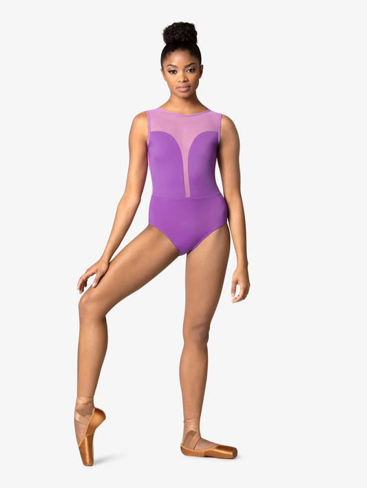 Mariia | Cutout Bodice Tank Leotard | Orchid