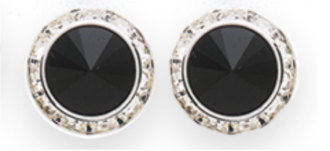 Dasha Designs |  Rhinestone Earrings | 17mm