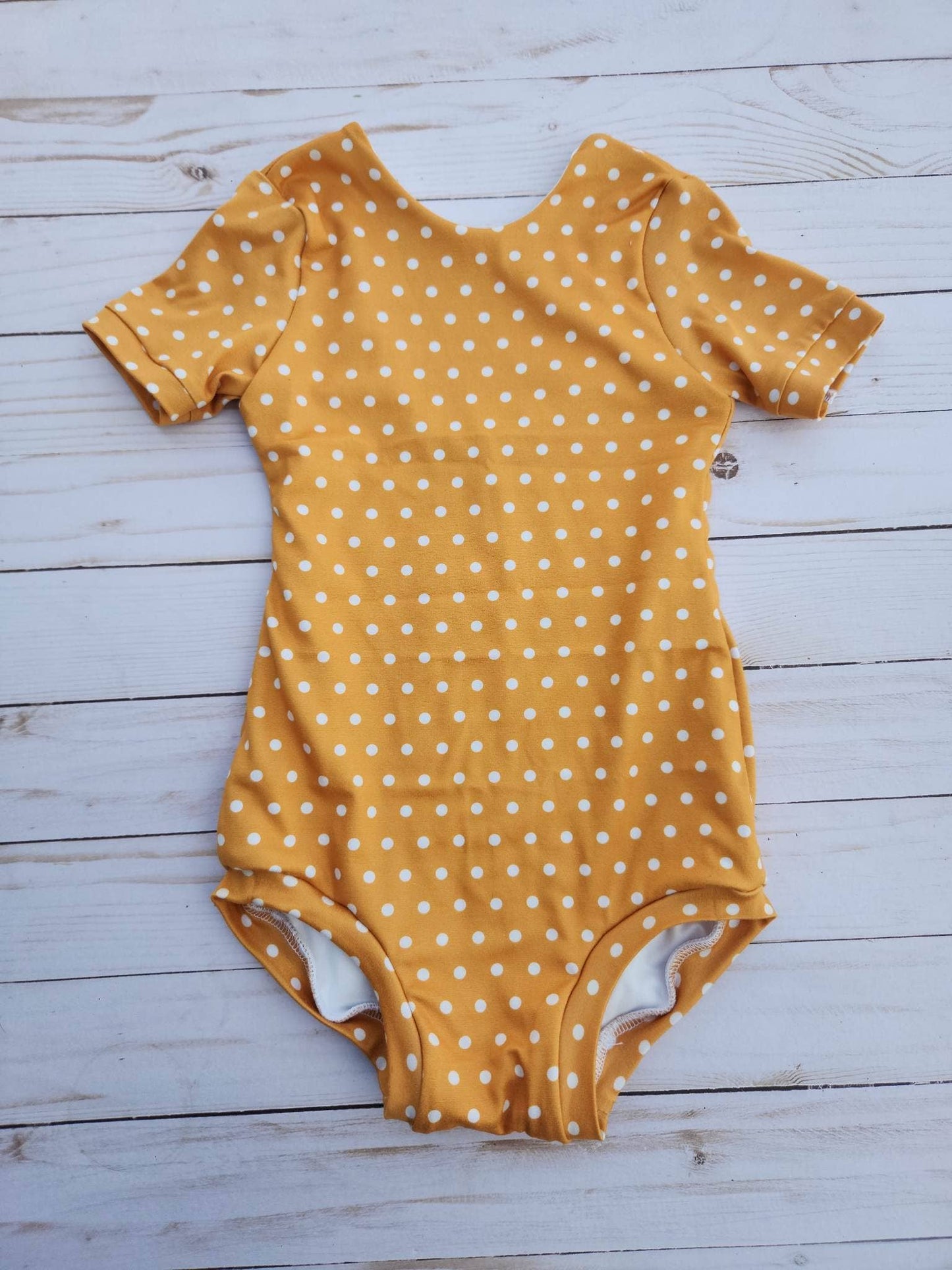 Small Blessings | Leotard | Yellow Polka Dot .. Leotard