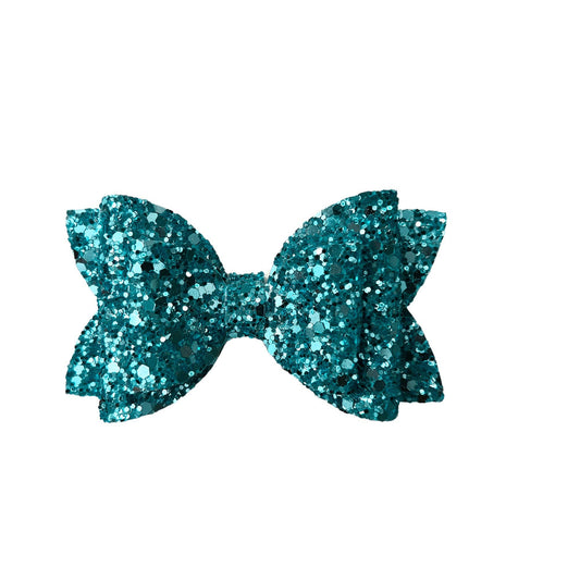 Lucky Dancewear | Blue Diamond Glitter Bow