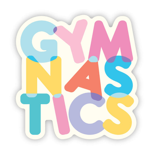 Denali & Co | Gymnastics Pastel Block Vinyl Sticker