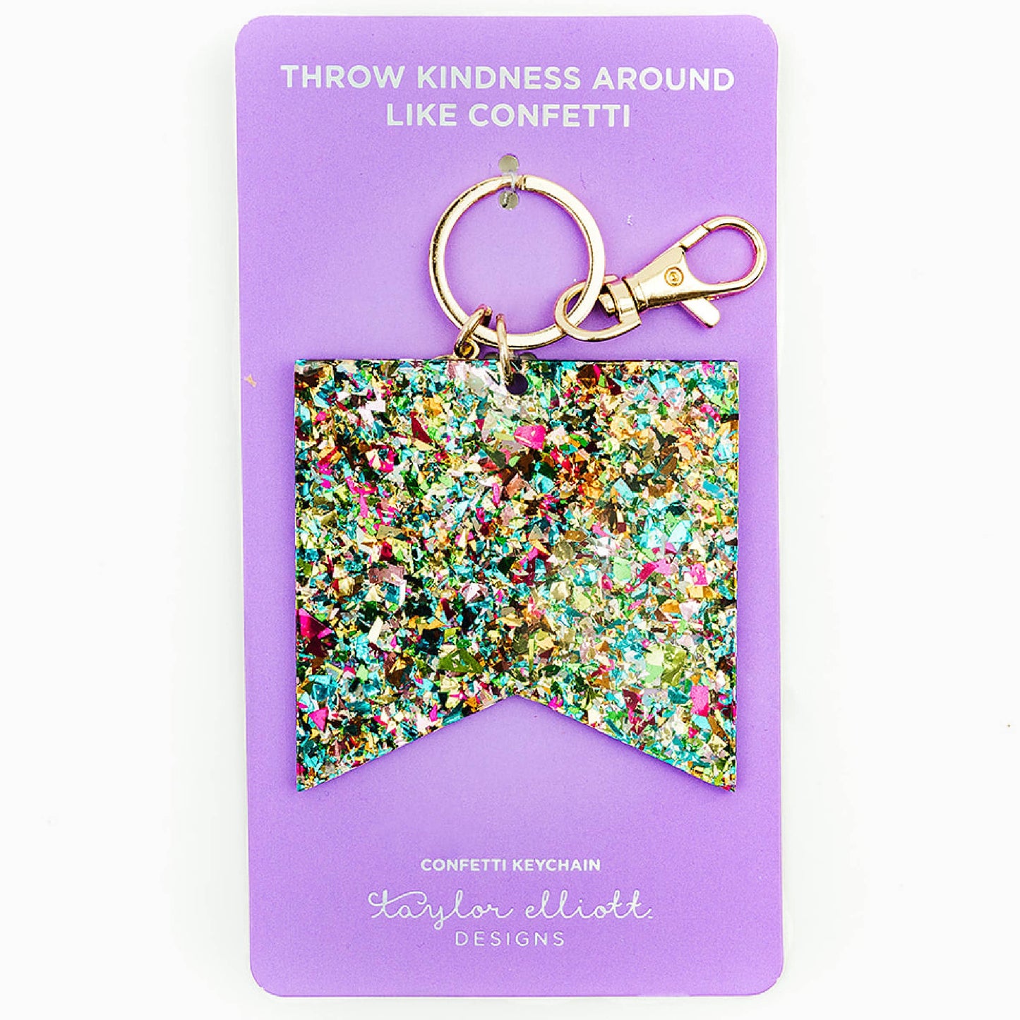 Acrylic Confetti Keychain | Banner