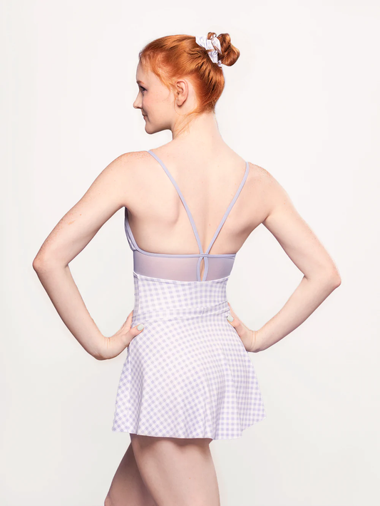 Elevé Dancewear | Agnes Leotard | Lavender Gingham